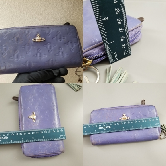 VIVIENNE WESTWOOD Beautiful Vintage Classic Zippy compact wallet/Italy - Picture 3 of 15
